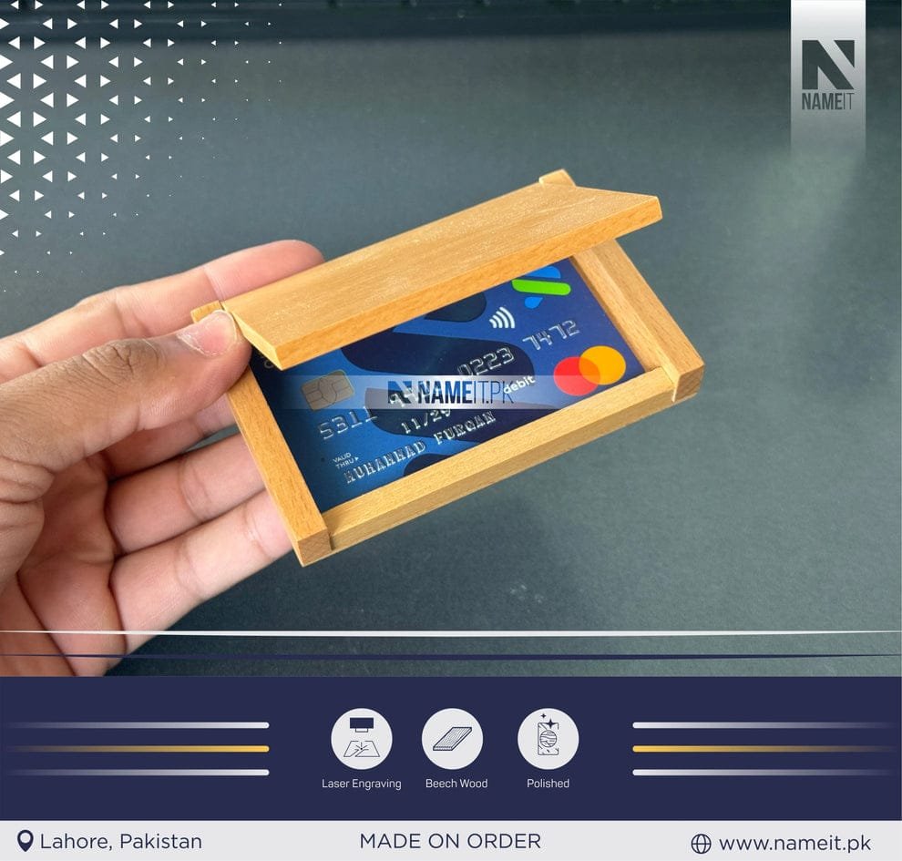 Wooden Card Holder