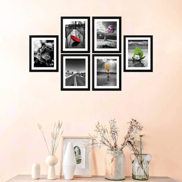 6-Piece Photo Frame Set – A4, Personalized