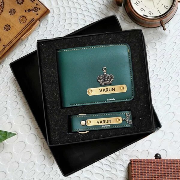 Customizable Wallet & Keychain Gift Set – Personalized