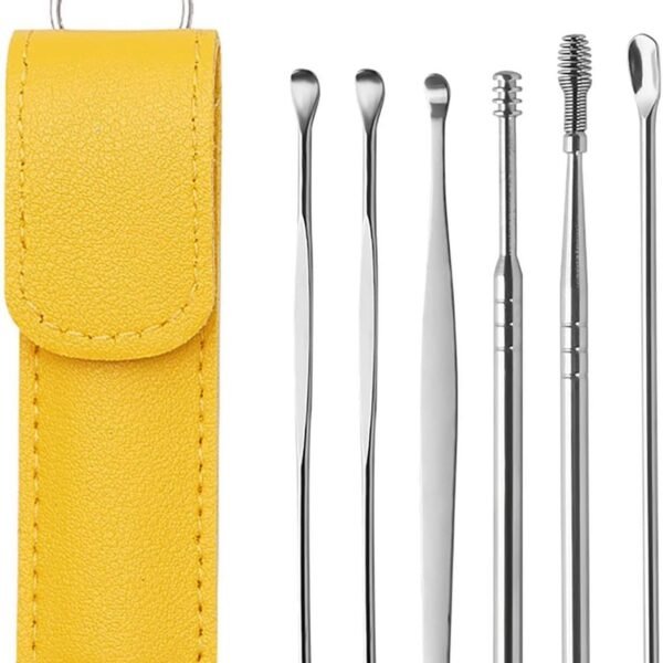 Ear Wax Cleaning Kit, 6 Pcs Ear Pick Tools