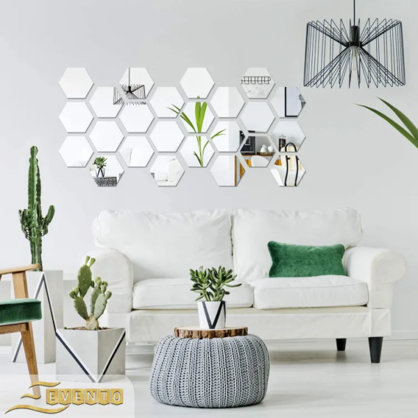 Hexagon Mirror – Decorative Wall Accent